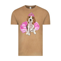 Vintage Camel balerina beagle with tutu Vintage Tee - RanaPortraitStore