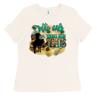 Bone pretty girls walk like this Ladies Tee - NancyCooperArtShop