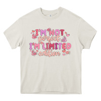 Cream i'm not perfect i'm limited edition Heavy Core Tee - MaliasSmallBusiness