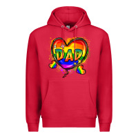 Cardinal Dad pride Premium Hoodie - FaDigitalArtStudio