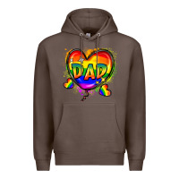 Coffee Dad pride Premium Hoodie - FaDigitalArtStudio