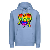 Colony Blue Dad pride Premium Hoodie - FaDigitalArtStudio