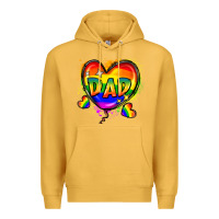Mustard Dad pride Premium Hoodie - FaDigitalArtStudio