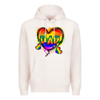 Pale Pink Dad pride Premium Hoodie - FaDigitalArtStudio