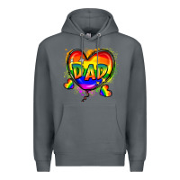Rock Dad pride Premium Hoodie - FaDigitalArtStudio
