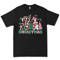 Black my first christmas cow Premium Tee - MaliasSmallBusiness