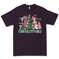 Plum my first christmas cow Premium Tee - MaliasSmallBusiness