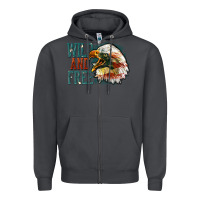 Smoke Wild and free Zipper Hoodie - FaDigitalArtStudio