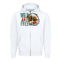 White Wild and free Zipper Hoodie - FaDigitalArtStudio