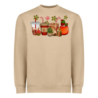 Mushroom christmas cup cakes coffee cups Heavyweight Sweatshirt - CowGirlArtShop