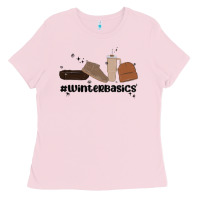 Bubblegum Pink winter basics stanley Ladies Tee - MaliasSmallBusiness