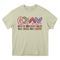 Mossy god is greater than the highs and lows Heavy Core Tee - MaliasSmallBusiness