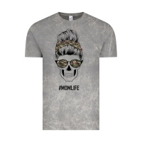 Cloud Rock Feminine Camouflage Patterned Mom Skull Vintage Tee - Bettercallsaul