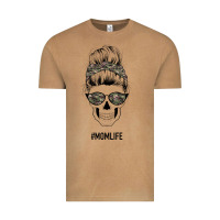 Vintage Camel Feminine Camouflage Patterned Mom Skull Vintage Tee - Bettercallsaul