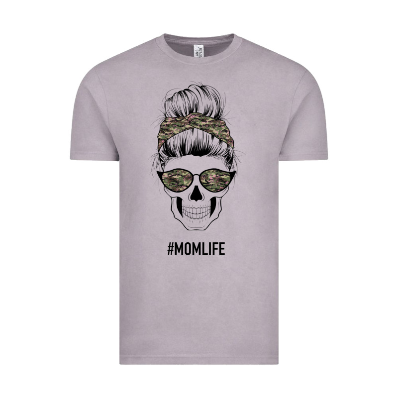 Feminine Camouflage Patterned Mom Skull Vintage Tee by Bettercallsaul | Teevron