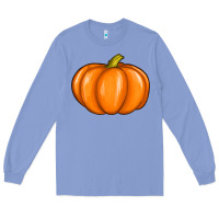 Colony Blue pumpkin Long Sleeve Tee - texasbilliewilder