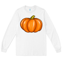 White pumpkin Long Sleeve Tee - texasbilliewilder