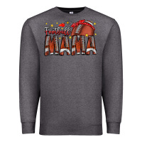 Charcoal Heather football mama Premium Sweatshirt - CowhideDigitalArt