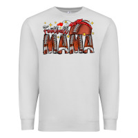 Dove Grey football mama Premium Sweatshirt - CowhideDigitalArt