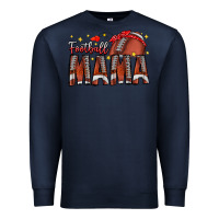 Navy football mama Premium Sweatshirt - CowhideDigitalArt
