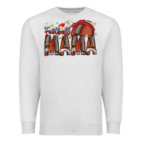 Oatmeal Heather football mama Premium Sweatshirt - CowhideDigitalArt