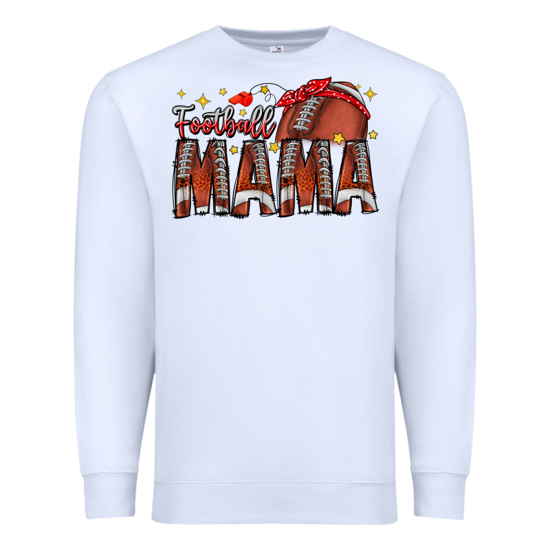 Football Mama Premium Sweatshirt by CowhideDigitalArt | Teevron