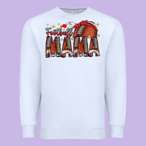 Football Mama Premium Sweatshirt Designed By Cowhidedigitalart