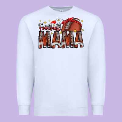 Football Mama Premium Sweatshirt Designed By Cowhidedigitalart
