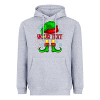 Heather Grey Elf Your Text Heavyweight Hoodie - CowhideDigitalArt