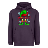 Plum Elf Your Text Heavyweight Hoodie - CowhideDigitalArt