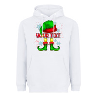 White Elf Your Text Heavyweight Hoodie - CowhideDigitalArt