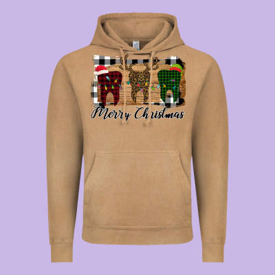 Merry Christmas Teeth Vintage Hoodie Designed By Bettercallsaul