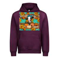Mauve Wine Cow fall pumpkin Urban Hoodie - Artiststas