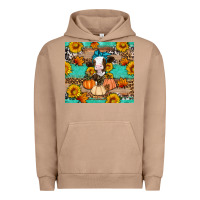 Pigment Burro Cow fall pumpkin Urban Hoodie - Artiststas