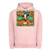 Pigment Salmon Cow fall pumpkin Urban Hoodie - Artiststas