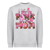I Wear Pink For My Mom Heavyweight Sweatshirt | Teevron