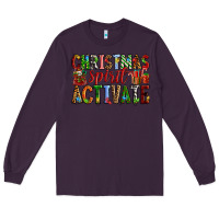 Plum Christmas Spirit Activate Long Sleeve Tee - RanaPortraitStore
