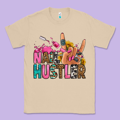 Nail Hustler Classic Tee Designed By Jasminsmagicworld