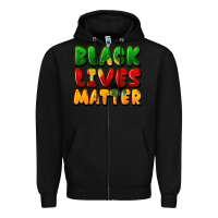Black black lives matter Zipper Hoodie - FaDigitalArtStudio