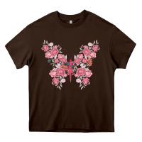 Floral Butterfly Heavy Core Tee | Teevron