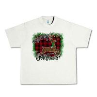 Pistachio Merry Christmas Deer Urban Heavy Tee - Bettercallsaul
