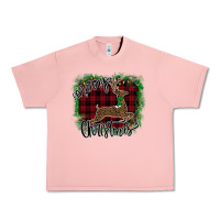 Salmon Merry Christmas Deer Urban Heavy Tee - Bettercallsaul
