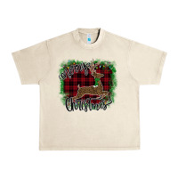 Sandshell Merry Christmas Deer Urban Heavy Tee - Bettercallsaul