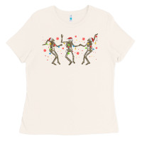 Bone dancing skeleton christmas Ladies Tee - MaliasSmallBusiness