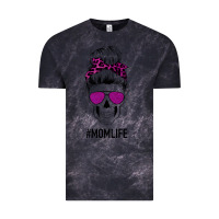 Cloud Black Purple Glitter, Leopard Patterned Mom Skull Vintage Tee - Bettercallsaul