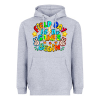 Heather Grey Field Day Let The Games Begin Heavyweight Hoodie - CowhideDigitalArt