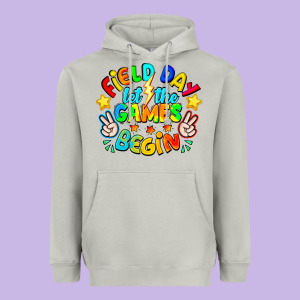 Field Day Let The Games Begin Heavyweight Hoodie Designed By Cowhidedigitalart