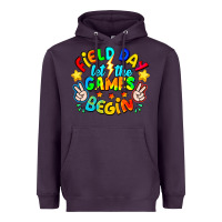 Plum Field Day Let The Games Begin Heavyweight Hoodie - CowhideDigitalArt