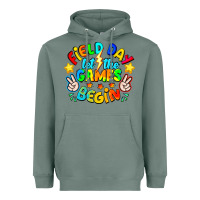 Sage Field Day Let The Games Begin Heavyweight Hoodie - CowhideDigitalArt