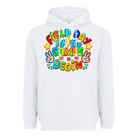 White Field Day Let The Games Begin Heavyweight Hoodie - CowhideDigitalArt